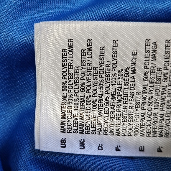 Adidas Long Sleeve Athletic Top, Size S, Blue - Picture 8 of 8